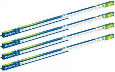 Crompton Laser Ray Smile 20W 20 W 121 cm Tube Light  (White, Pack of 4)