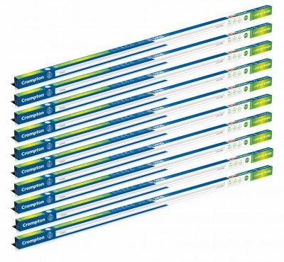 Crompton Laser Ray Smile 20W LED Batten |4 feet Slim Batten for Living Room & Bedroom  Cool Day Light (6500K) (Pack of 10)