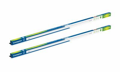 Crompton Laser Ray Smile 20W LED Batten |4 feet Slim Batten for Living Room & Bedroom | Energy Efficient Tubelight for Home | BIS Approved | Cool Day Light (6500K) (Pack of 2)