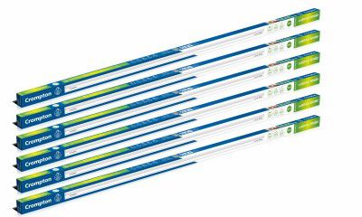 Crompton Laser Ray Smile 20W LED Batten | Energy Efficient Batten  | Cool Day Light (6500K) (Pack of 6)