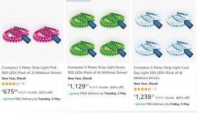 Crompton LED Strip Light at Minimum 60% off