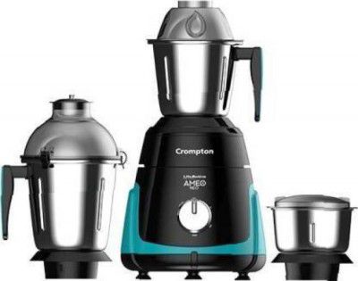Crompton LIFE ACTIVE SERIES 750 W Mixer Grinder (AMEO NEO | 3 Jars | Black, Green)
