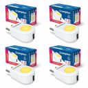 Crompton Night Buddy 0.5W with USB Charge Warm White Pack of 4...