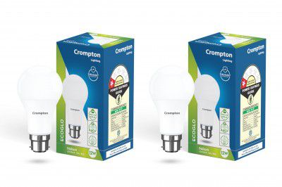 Crompton Param LED Bulb | 12W | Cool Day Light | B22 Base | Pack of 2