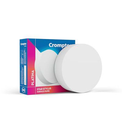 Crompton Platina Star Stylus Surface Panel 6W LED Round (Warm White)