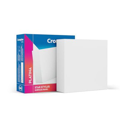 Crompton Platina Star Stylus Surface Panel 6W LED Square (Natural White)