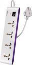 Crompton Powerbox Alpha S 4 Socket Extension Boards (Black, White, 2 m)...