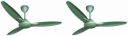 Crompton Senoprime Olive green1200MM PACK OF 2 1200 mm 3 Blade Ceiling Fan  ...