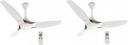 Crompton Silent Pro Enso MIST WHITE PACK OF 2 1225 mm 3 Blade Ceiling Fan  ...