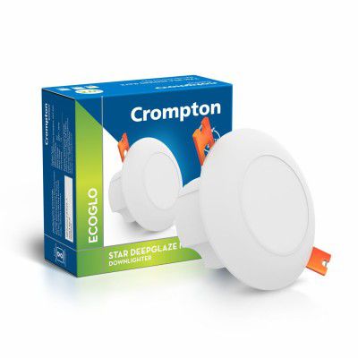 Crompton Star Deep Glaze NXT LED Downlighter 3W Round Cool Day Light | Pack of 1