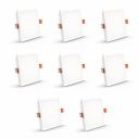 Crompton Star Lord 3IN1 | Recessed Downlighter | 10W | Square | 3IN1 Mood Lighting | Multi-colour | Pack of 8 | False Ceiling mounted | BIS Safe Wire...