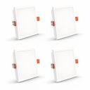 Crompton Star Lord 3IN1 | Recessed Downlighter | 5W | Square | 3IN1 Mood Lighting | Multi-colour | Pack of 4 | False Ceiling mounted | BIS Safe Wire...