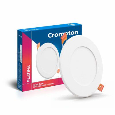 Crompton Star Slim Recessed Downlighter 12W Round Cool Day Light | Pack of 1 