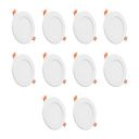 Crompton Star Slim Recessed Downlighter 3W Round Cool Day Light | Pack of 10 | False Ceiling required, Cutout: 3\' | for Hall, Bedroom, Kitchen, Office, Store...