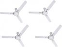 Crompton Super Briz Deco Pack of 4 1200 mm 3 Blade Ceiling Fan ...