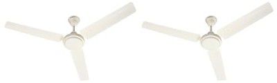 Crompton SUREBREEZE SEA SAPPHIRA 1200 mm (48 inch) Ceiling Fan (Ivory) Star rated energy efficient fans (Pack of 2)