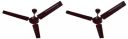 Crompton SUREBREEZE SEA SAPPHIRA 1200 mm (48 inch) Ceiling Fan (Lustre Brown) Star rated energy efficient fans (Pack of 2)...