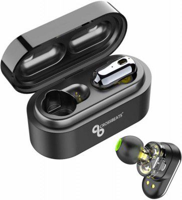 CrossBeats ELEKTRA True Wireless Bluetooth Headset (Black, True Wireless)