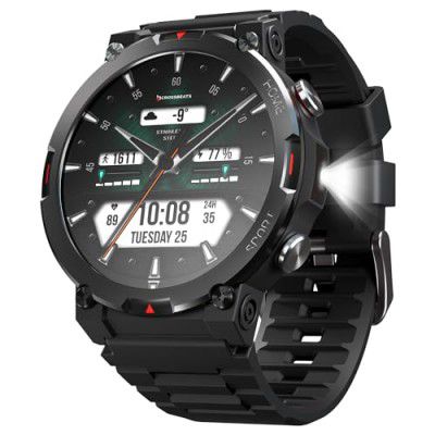 CrossBeats Everest 2.0 Smart watch for Men 1.43" True AMOLED (Black)
