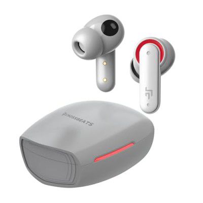 CrossBeats Fury Max Gaming TWS in-Ear Buds |100hr Playtime Bluetooth Earphones (Grey)
