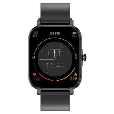 Crossbeats Ignite LYT 1.69 inch SmartWatch, BLACK