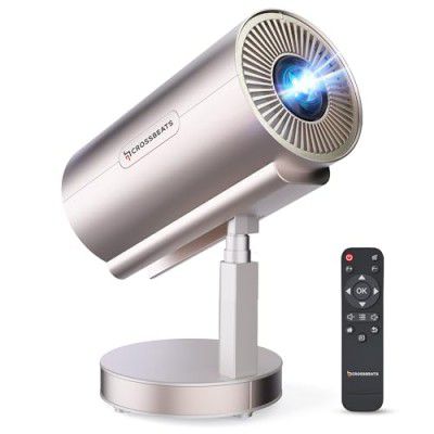 Crossbeats Lumex Smart Projector 4k Ultra HD| Mini Projector for Room Support 1080P