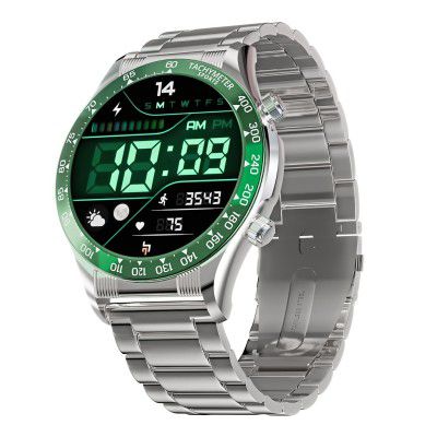 CrossBeats Monarch Metal Strap 1.43” UHD Infinite Round Display Smartwatch