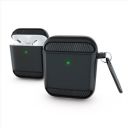 CROSSVOLT Tough Rugged Case Compatible for Airpods 1 and Airpods 2, Protective Silicone Case Cover- Black...