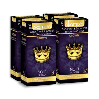 CROWN CONDOMS 4 BOX [ PACK Of 40 ]