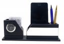 Crownlit Desk Table Organizer (18 cm x 12 cm x 5 cm, Black)...