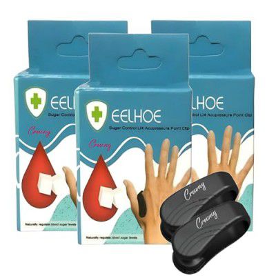 CROWNY Sugar Control Acupressure Clip for Diabetics (Pack of 3) 
