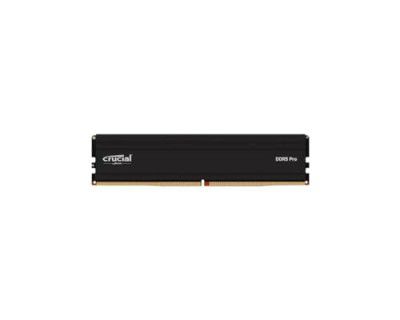 Crucial Pro 16GB RAM (1x16GB) DDR4-3200MHz U-DIMM Desktop, Workstations Memory Satin Black Finish Aluminum Heatsink (Low Profile Heat Spreader) CP16G4DFRA32A
