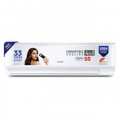 Cruise 2 Ton 3 Star, New star rated,Inverter Split AC with 7-Stage Air Filtration (CWCVBM-VQ1D243 White)