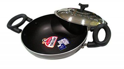 Crystal Aluminium Classic Kadhai, 250 Mm, Standard