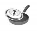 Crystal Classic Series Non-Stick Frypan with Steel Lid| 250 mm | 2.6 mm Thickness...
