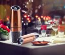 Crystal Crystalina Glass Gravity Pepper Grinder with Led, Multicolour...