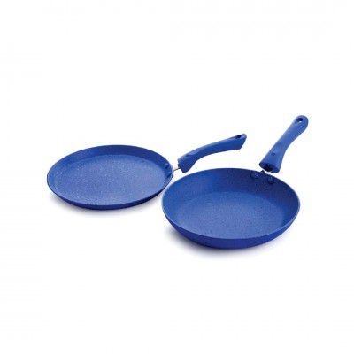 Crystal Marbo Plus Induction Bottom 2 Pc Nonstick cookware Set | Tawa 250 mm + Fry Pan 250 mm