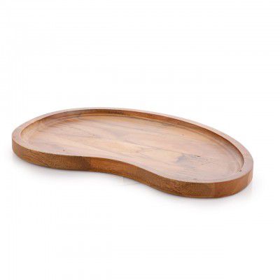 Crystal Premium Teak Wood Designo Platter Tray | Wooden Serving Tray | Rustic Tray for Serving
