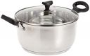 Crystal Stainless Steel Induction Bottom Casserole, 225 Mm, Standard, Multicolor...
