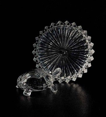 Crystal Tortoise Transparent Glass Feng Shui
