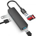 CSYDCY USB Hub 5 Ports USB 3.0 Hub Adapter, Sleak and Functional for Working on Desk, Compatible with MacBook Air Pro, Other Laptop to Connect Several Devices [Charging Not Supported] (USB Connector)...