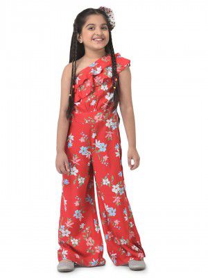 Cub McPaws Dark Navy Floral Jumpsuit for Girls | 4 to 12 Years