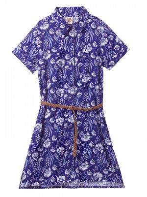 Cub McPaws Girls Regular Rayon Red Color Fashion Shirt Dress | 4-12 Years