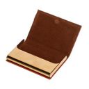 Cubic Premium Quality Leatherite Card Holder (Light Tan)...