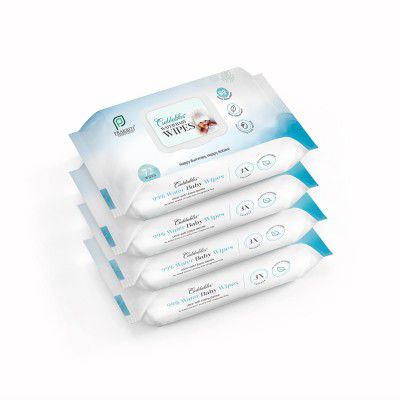 Cuddables 99% Water Baby Wipes | 72pcs X 4 Packs = 288 Wet Baby Wipes