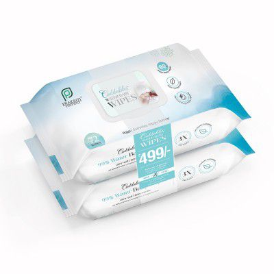 Cuddables 99% Water Baby Wipes | 72pcs X 2 Packs = 144 Wet Baby Wipes