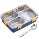 Cuisinart 3 Compartment Stainless Steel Lunch Box, Blue,750ML...