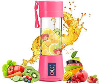 CUISINART 6 Blade Smoothie Maker & Portable Electric USB Juice Maker Juicer Bottle Blender Mixer, Rechargeable Bottle & Portable Fruit Blender Maker Protein Shaker(MULTI) (Small)