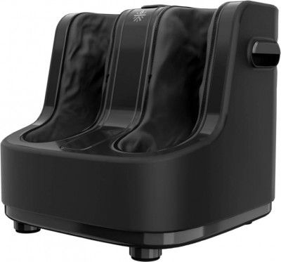 Cult Carson with Vibration & Warm Therapy, Air Compression, Pain Relief, Foot & calf Massager (Dark Black)