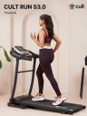 CULT S3.0 3HP Peak Motorized Treadmill, Max Weight 100Kg with 3 Level Manual Incline...